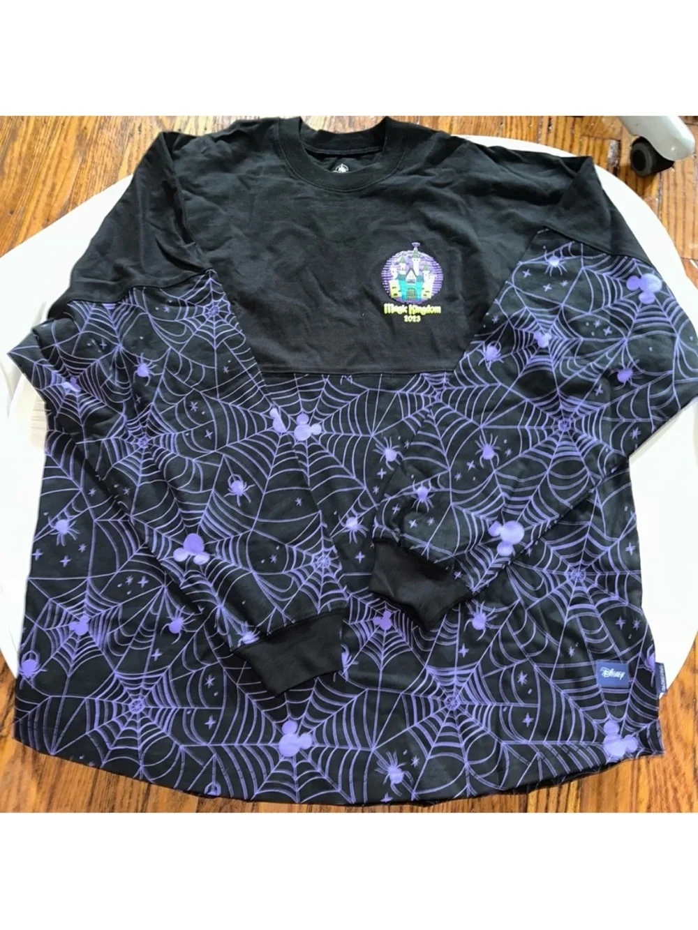 Mickey's Not-So-Scary Halloween Party Black & Purple Graphic Shirt